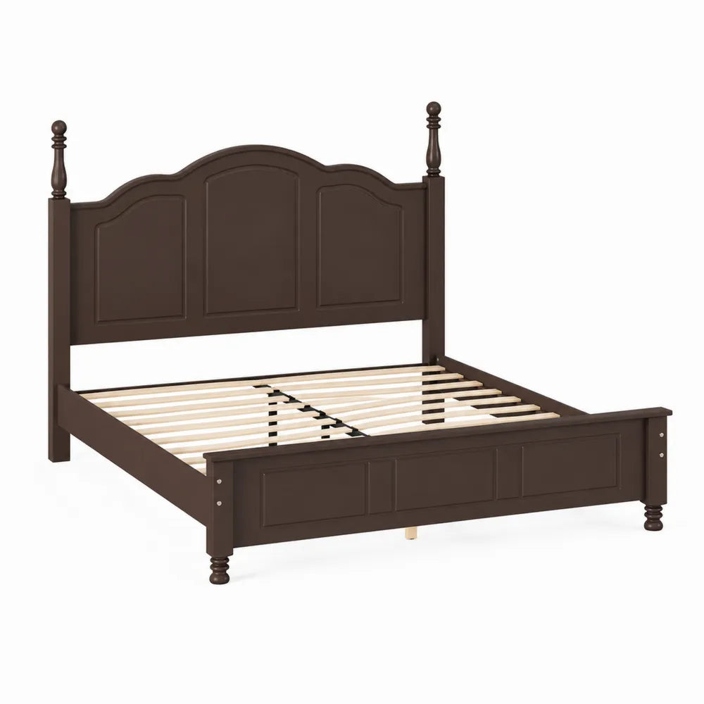 Letto matrimoniale in legno marrone 200x160