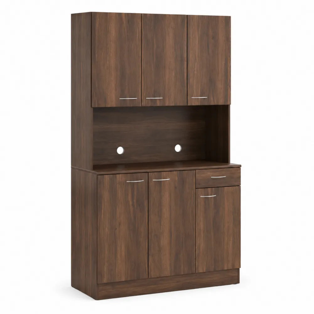 Credenza da Cucina in Legno Ingegnerizzato con 6 Ante e 1