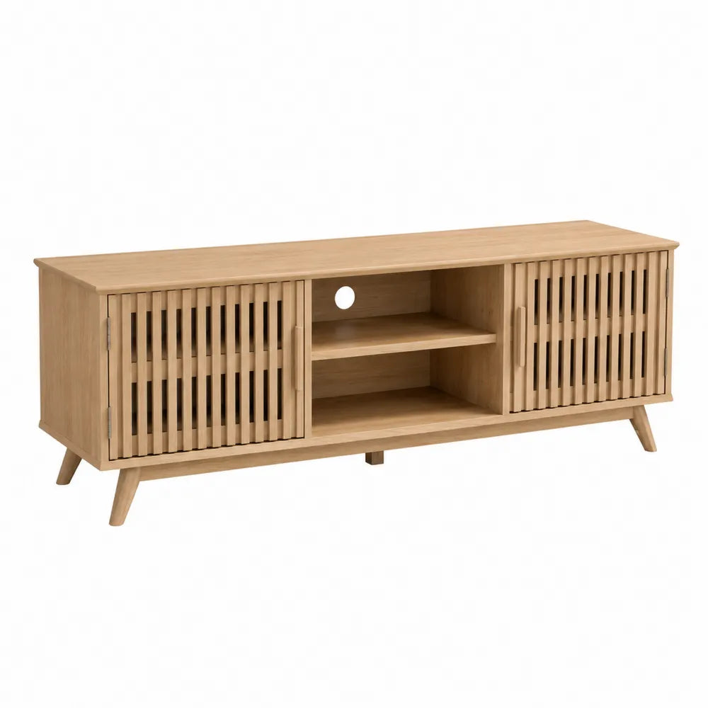 Mobile TV in Legno con Ante Scorrevoli 180x40x60