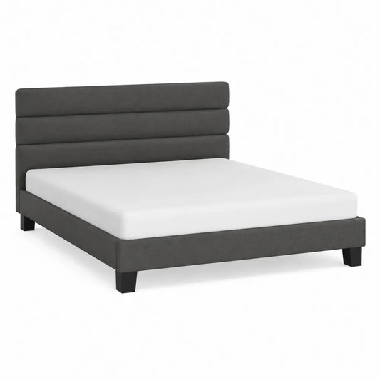 Letto matrimoniale in tessuto, 200x160 cm,