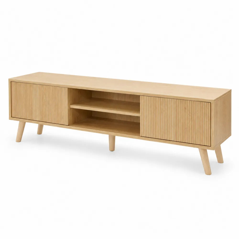 Mobile TV in legno con ante scorrevoli 180x40x50